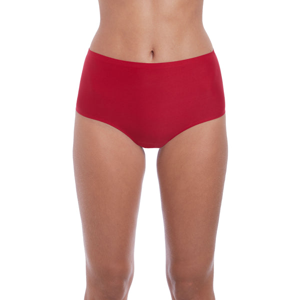 Smoothease Red Invisible Stretch Full Brief - red