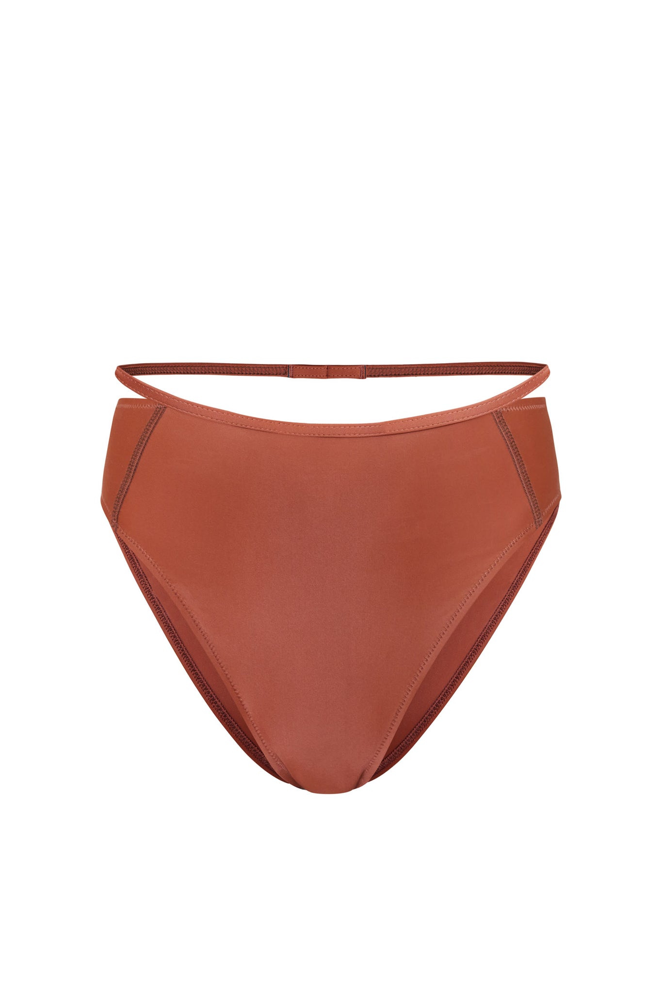 ZOE HIGH-RISE BIKINI BOTTOM - MAROCCO