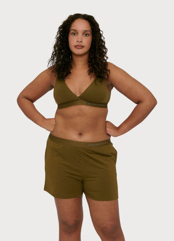 Soft Touch Shorts  - Olive