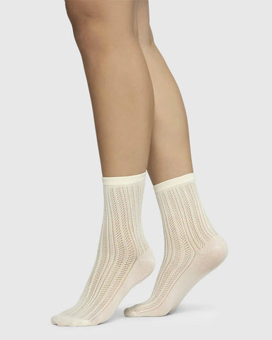 Klara knit socks - ivory
