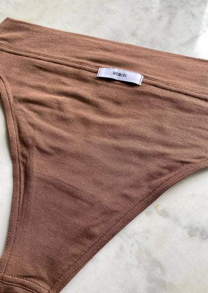 Hi Cut Panties- Acorn