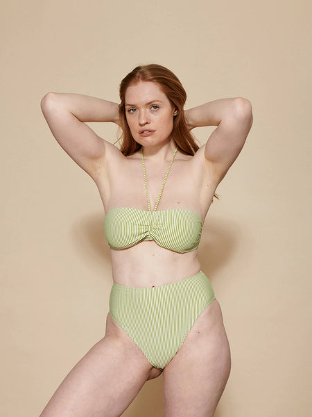 Tenna bikini bandeau - green