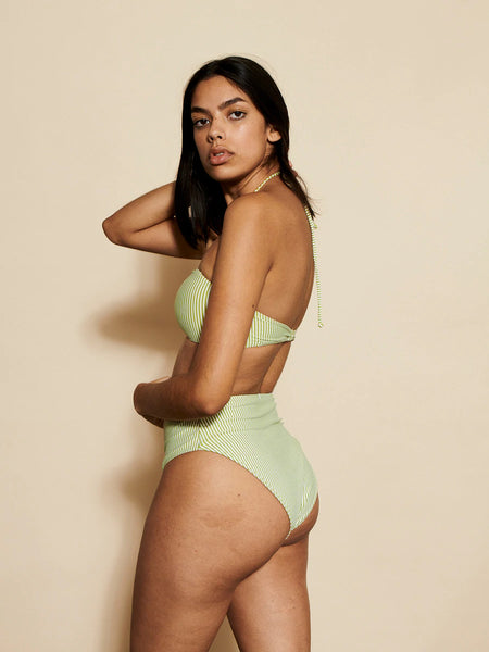 Tenna bikini bandeau - green