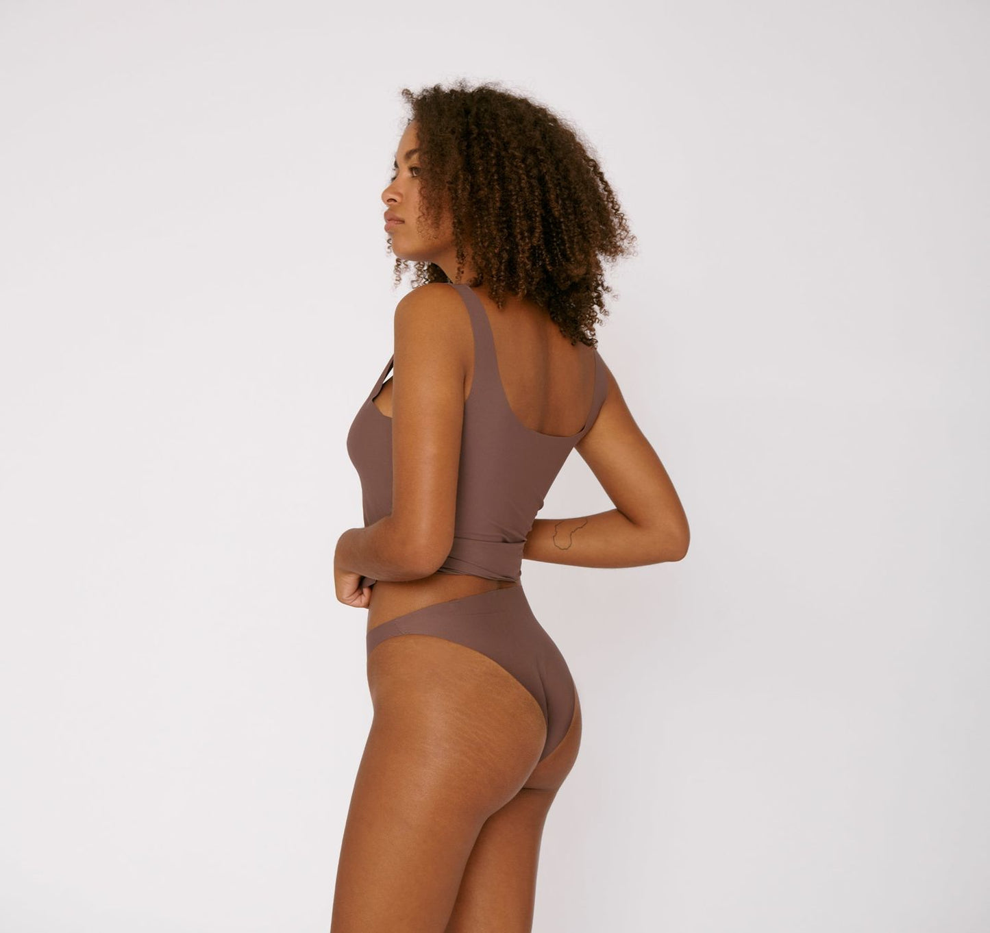 Cheeky 80s Brief -Invisible - 2 pack - deep taupe