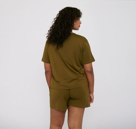 Soft Touch Shorts  - Olive