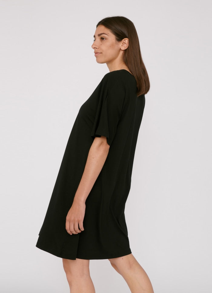 TENCEL™ Lite T- Shirt Dress Black