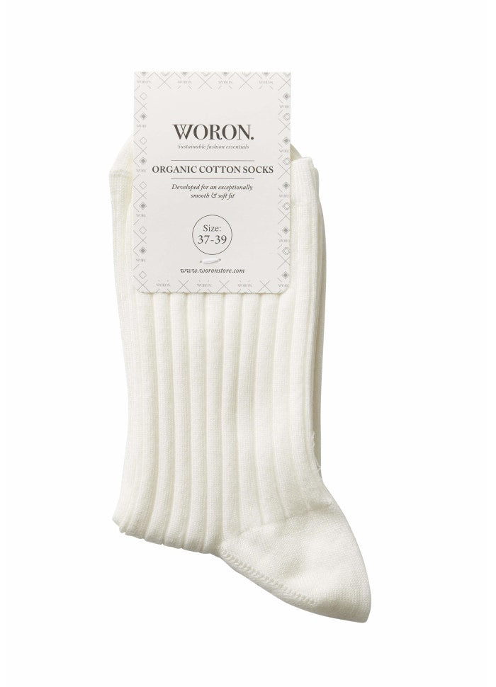 Organic Cotton Socks - off white