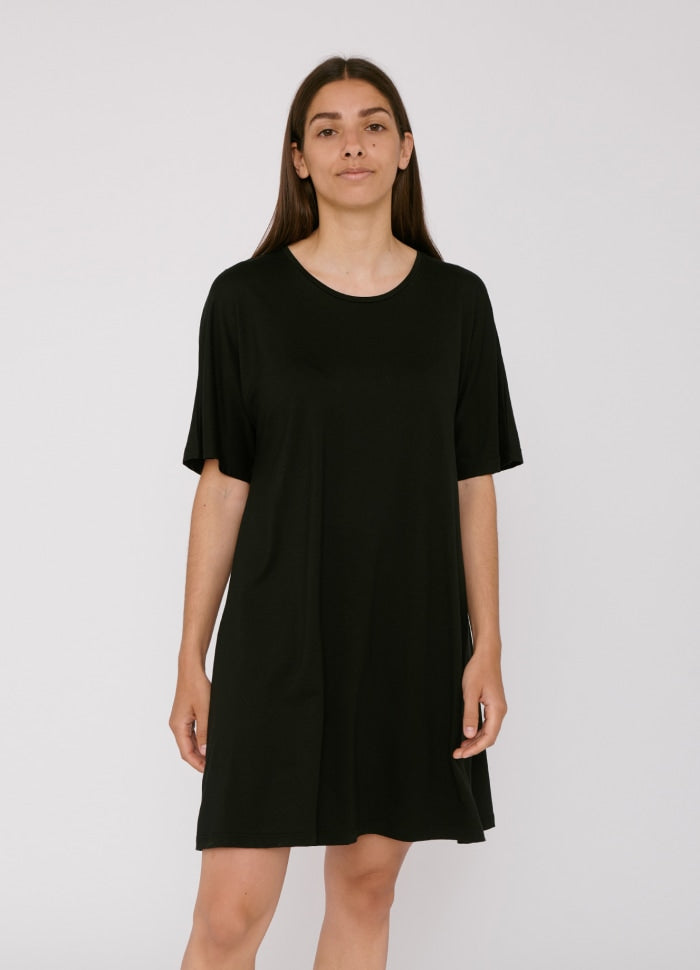 TENCEL™ Lite T- Shirt Dress Black