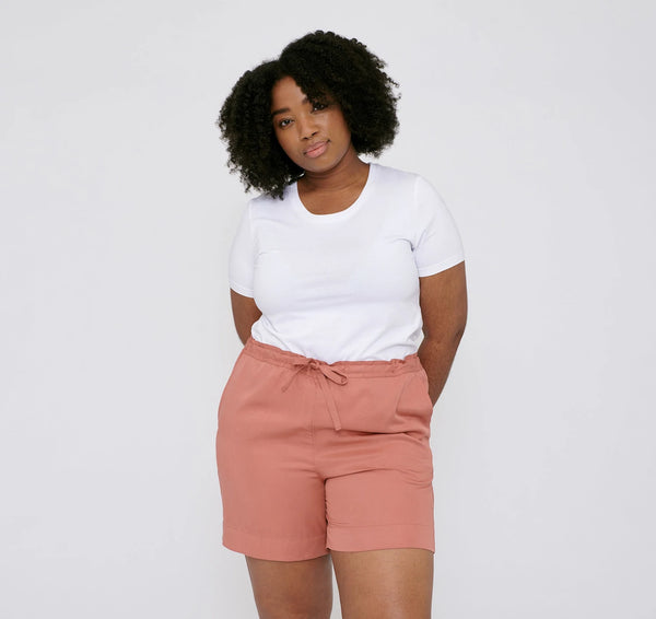 Soft Touch Woven Draw-Cord Shorts - Cedar